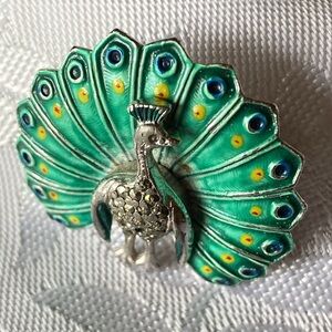 Vintage Peacock brooch
